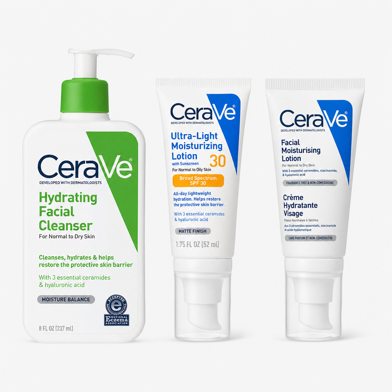 Routine Hydratation CeraVe Peaux Normales à Sèches