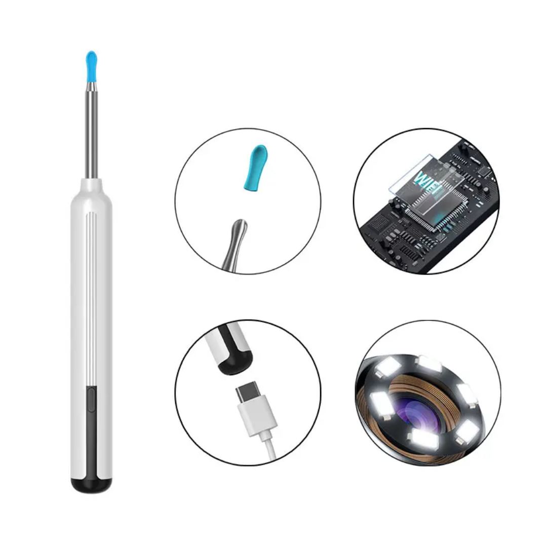 Nettoyeur d’oreilles WiFi avec Caméra HD – Compatible iPhone & Android