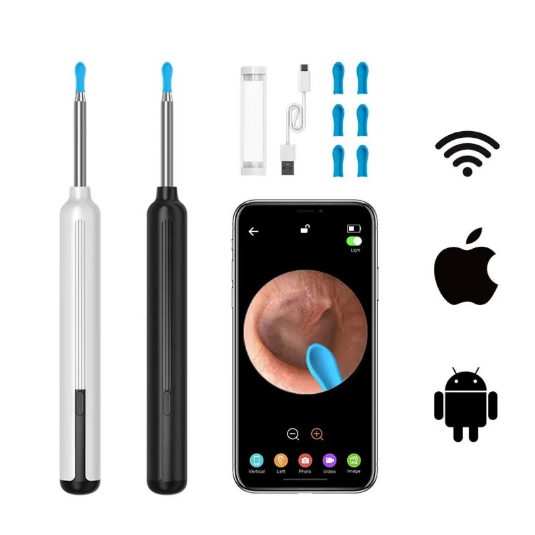 Nettoyeur d’oreilles WiFi avec Caméra HD – Compatible iPhone & Android