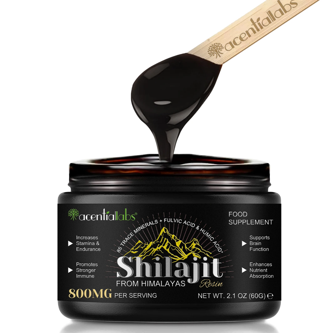 Shilajit Résine Pure de l’Himalaya – 800 mg | Qualité Premium