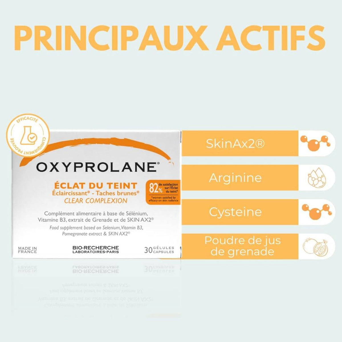Oxyprolane Éclat du Teint Anti Taches Éclaircissant 30 gélules
