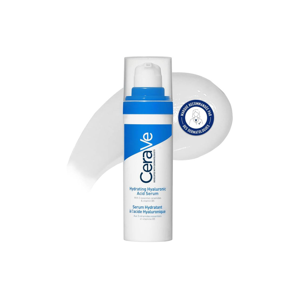 CeraVe Sérum Hydratant à l’Acide Hyaluronique – Hydratation & Barrière Cutanée – 30 ml