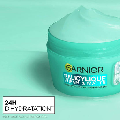 Garnier Salicylique Fresh & Matte – Sorbet Hydratant Anti-Imperfections – 85 ml