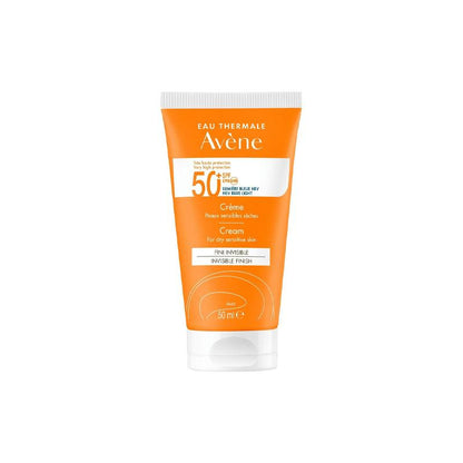 Avène Crème SPF50+ – Très Haute Protection Solaire – Peaux Sèches & Sensibles – 50 ml