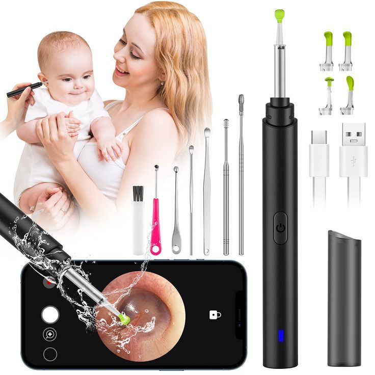 Nettoyeur d’oreilles WiFi avec Caméra HD – Compatible iPhone & Android