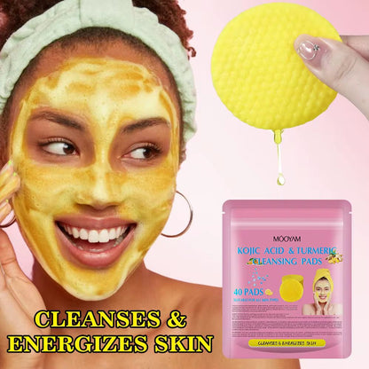 Disque nettoyant visage au curcuma