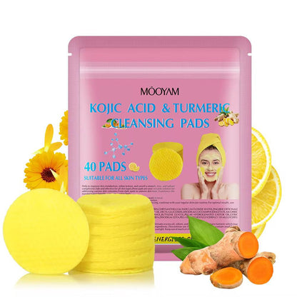 Disque nettoyant visage au curcuma
