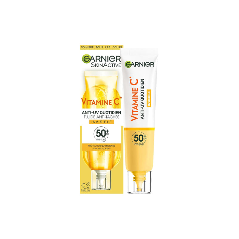 Garnier Skin Active Fluide Invisible Anti Taches à la Vitamine C Spf50+ 40 ml
