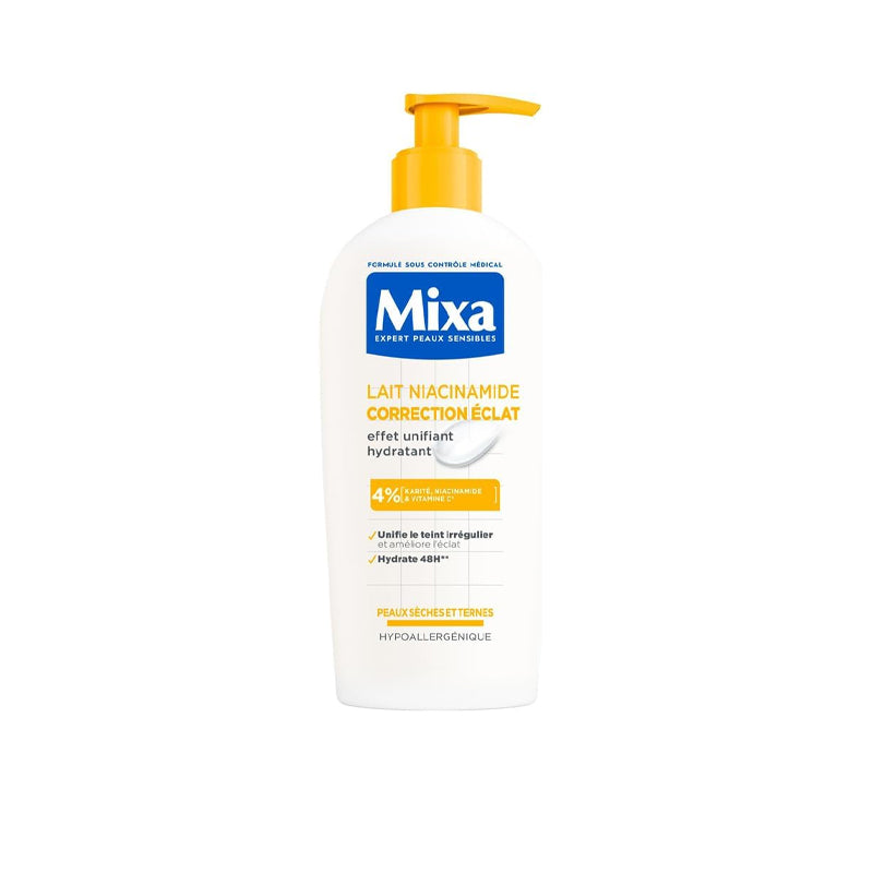 Mixa Lait Unifiant Corps Hydratant Raffermissant Niacinamide Bright 250 ml