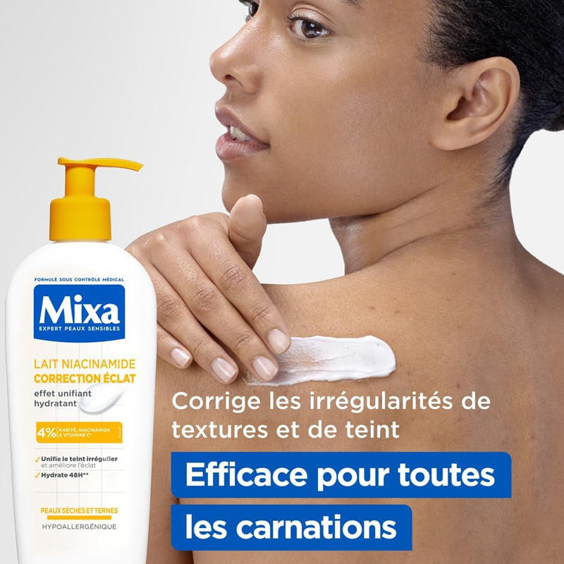 Mixa Lait Unifiant Corps Hydratant Raffermissant Niacinamide Bright 250 ml