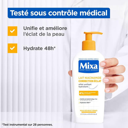 Mixa Lait Unifiant Corps Hydratant Raffermissant Niacinamide Bright 250 ml