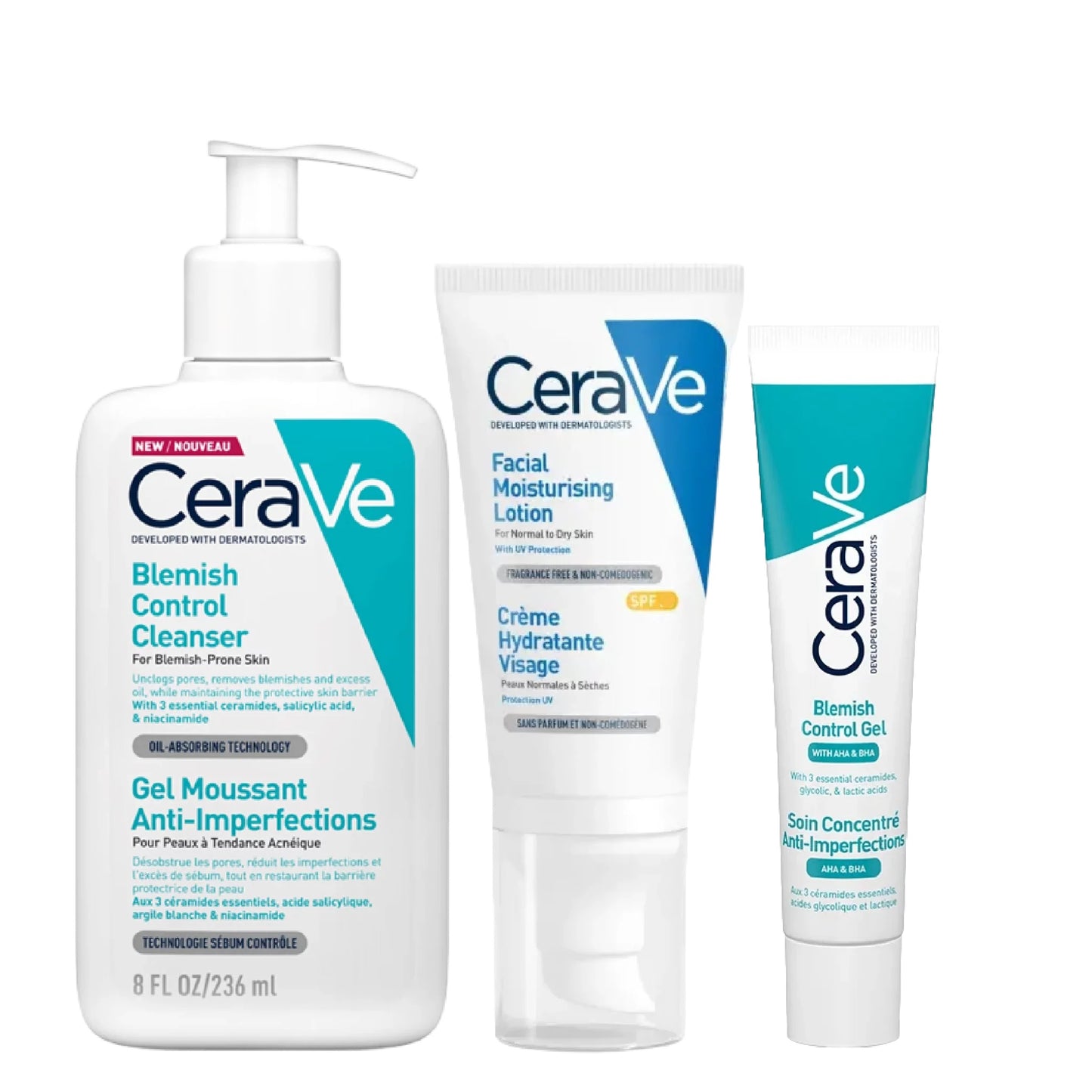 CeraVe Routine Soins Essentiels Peaux à Tendance Acnéique