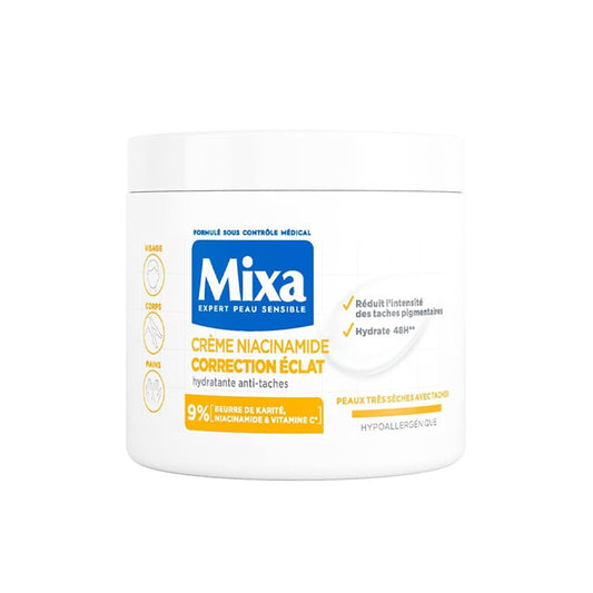 Mixa La Crème Niacinamide Correction Éclat Visage Corps Mains 400 ml