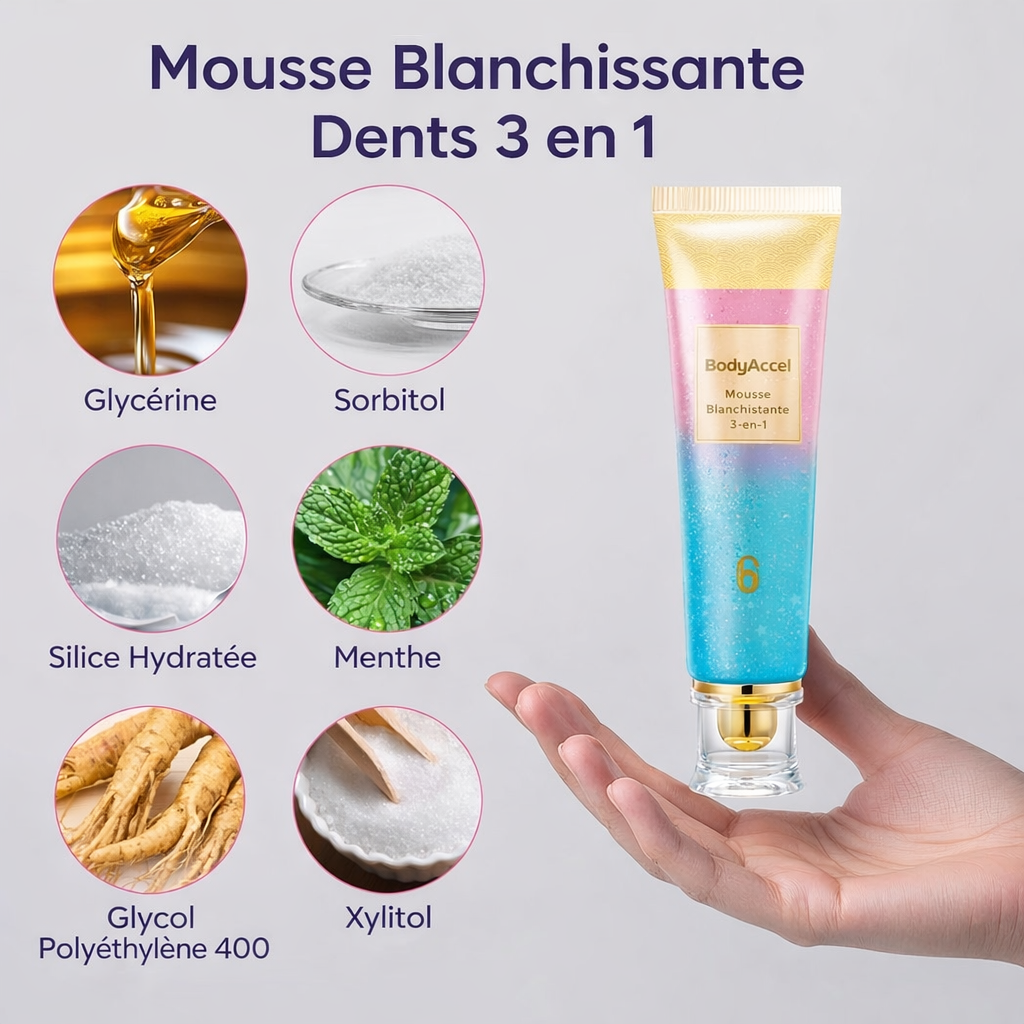 BODY ACCEL Original Solution de blanchiment dentaire
