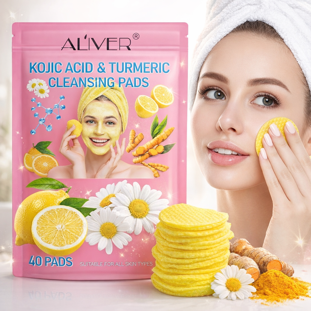 Disque nettoyant visage au curcuma