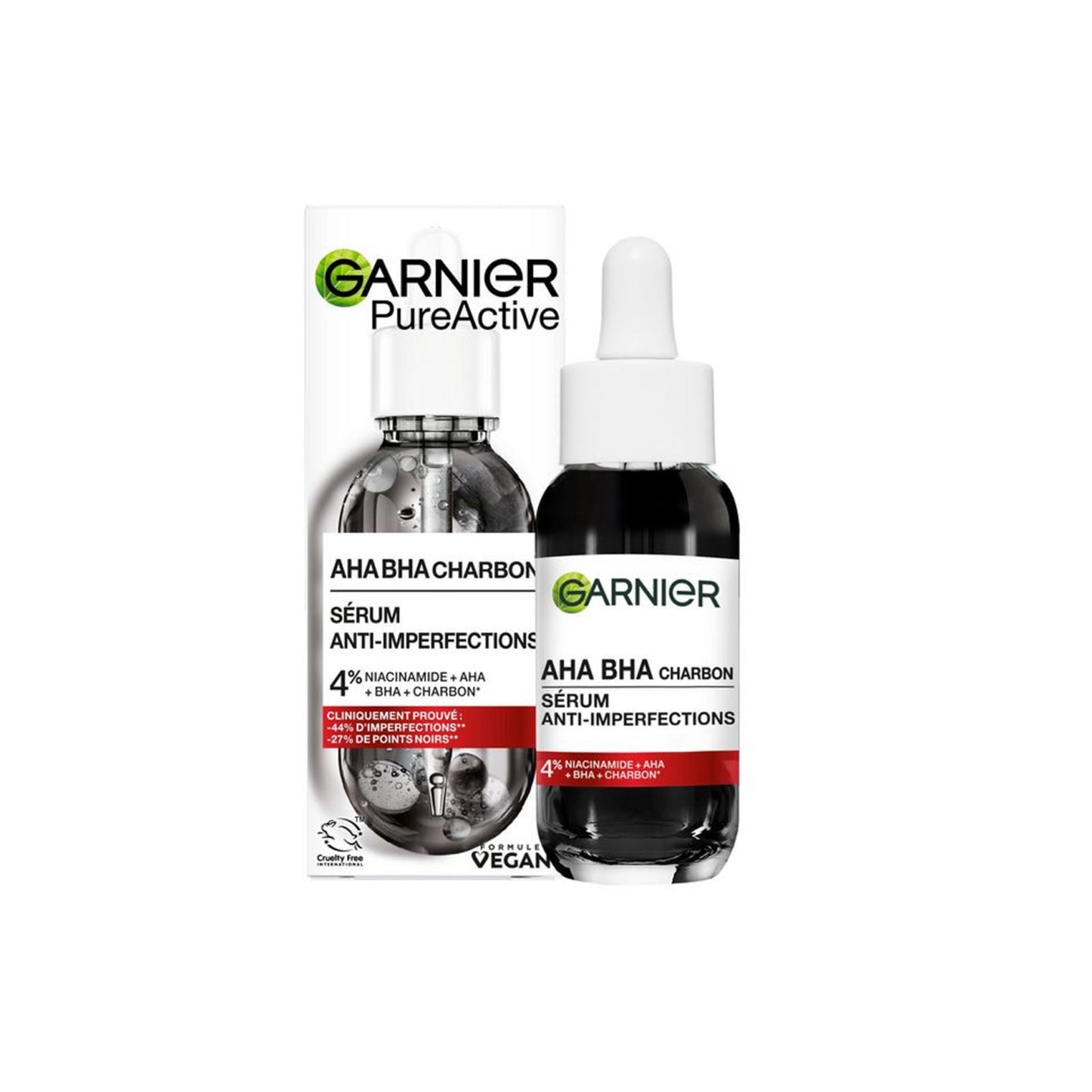 GARNIER AHA + BHA & Charbon Sérum Anti-imperfections