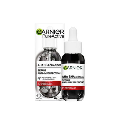 GARNIER AHA + BHA & Charbon Sérum Anti-imperfections