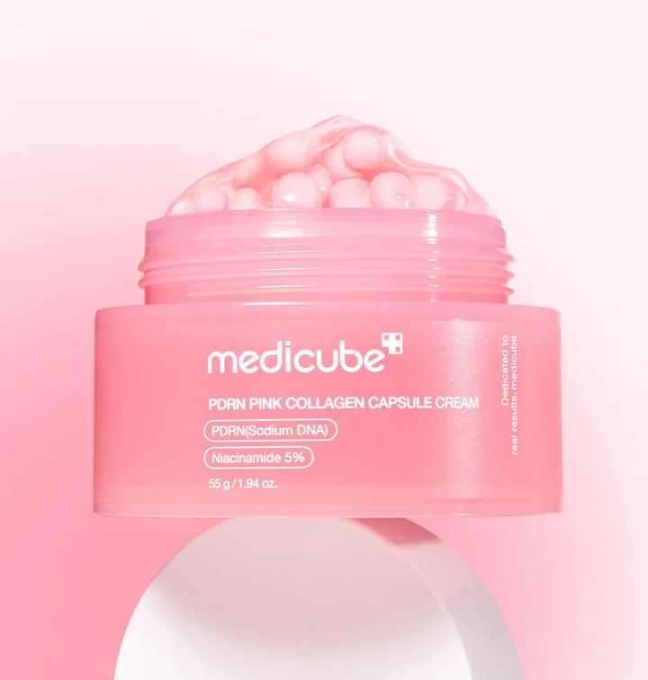 Medicube PDRN Pink Collagen Capsule crème Éclat Effet Glass Skin 55g