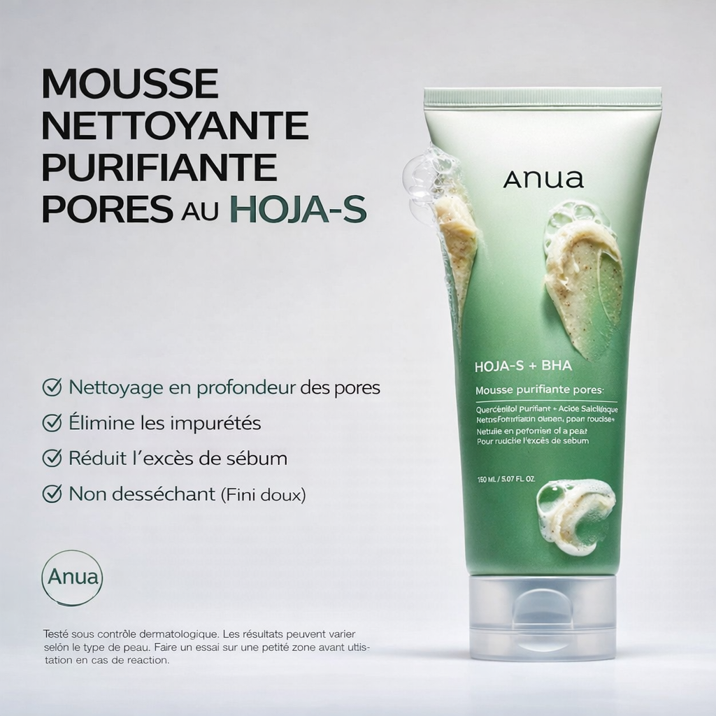 Anua Heartleaf + BHA – Gél Nettoyante Purifiante Pores