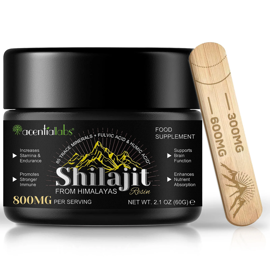 Shilajit Résine Pure de l’Himalaya – 800 mg | Qualité Premium