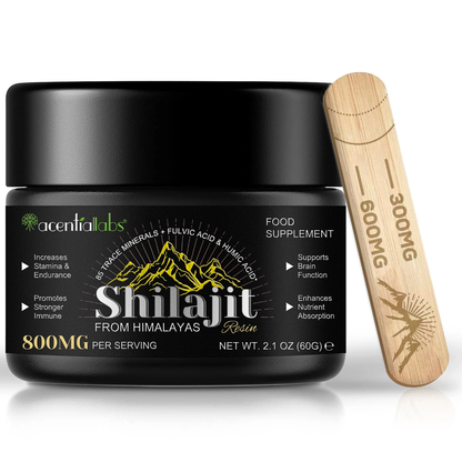 Shilajit Résine Pure de l’Himalaya – 800 mg | Qualité Premium