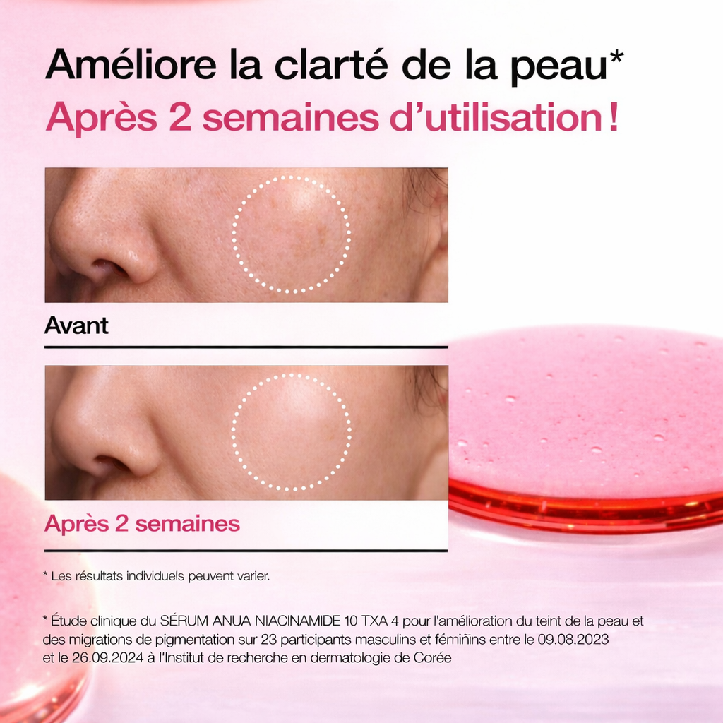 Sérum à la Niacinamide 10% + TXA 4 – Anti-taches & Éclat (30 ml)