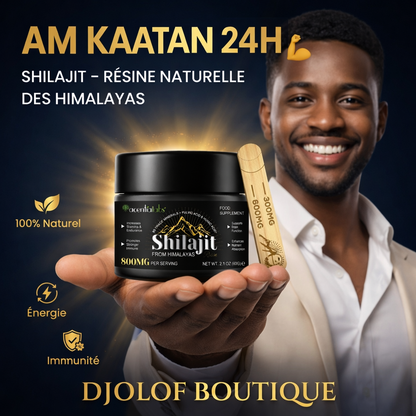 Shilajit Résine Pure de l’Himalaya – 800 mg | Qualité Premium